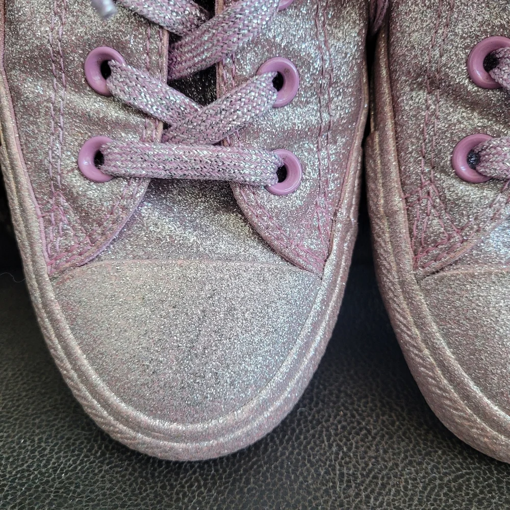 Pink Glitter Converse - Picture 4 of 9